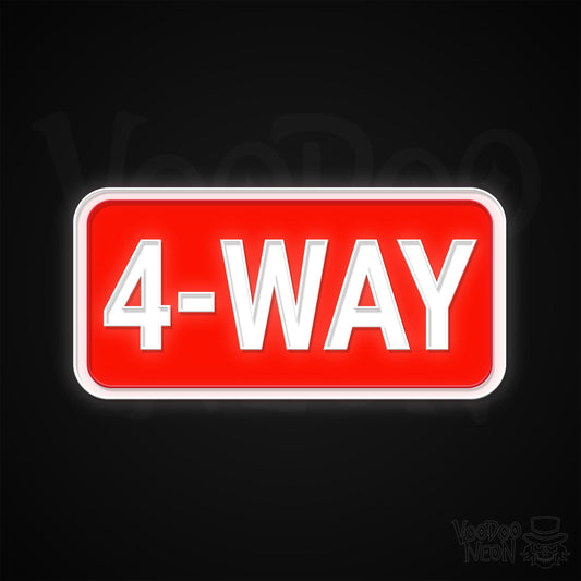 4-Way Neon Sign - Multi-Color - Blackwall