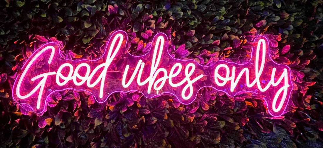 Good vibes only neon sign hero image