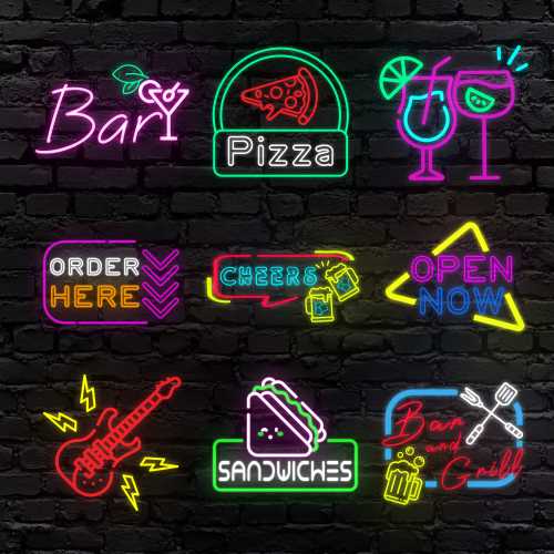 Custom neon logo signs