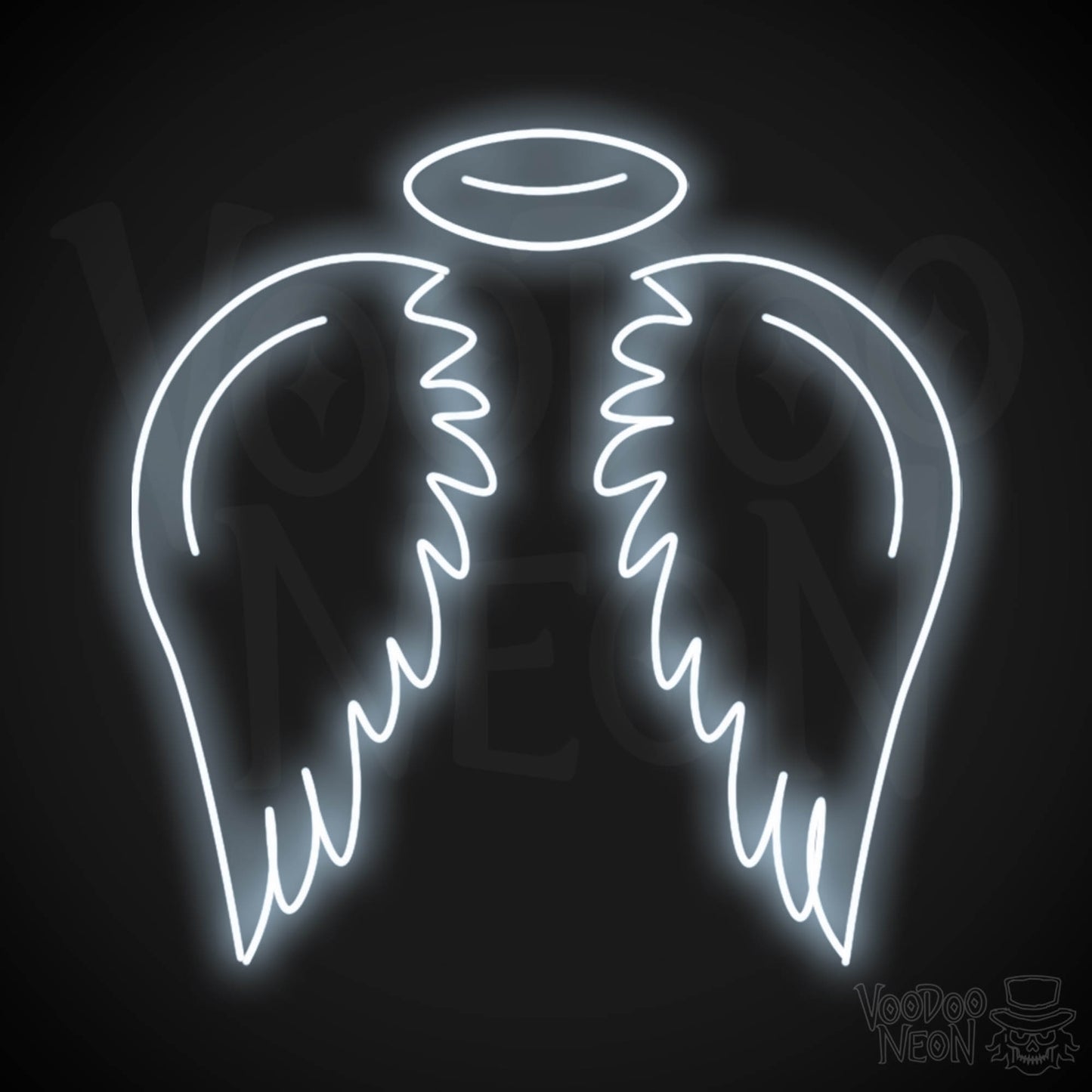 Angel Wings Wall Art - Angel Wings LED Sign - LED Neon Angel - Color Cool White