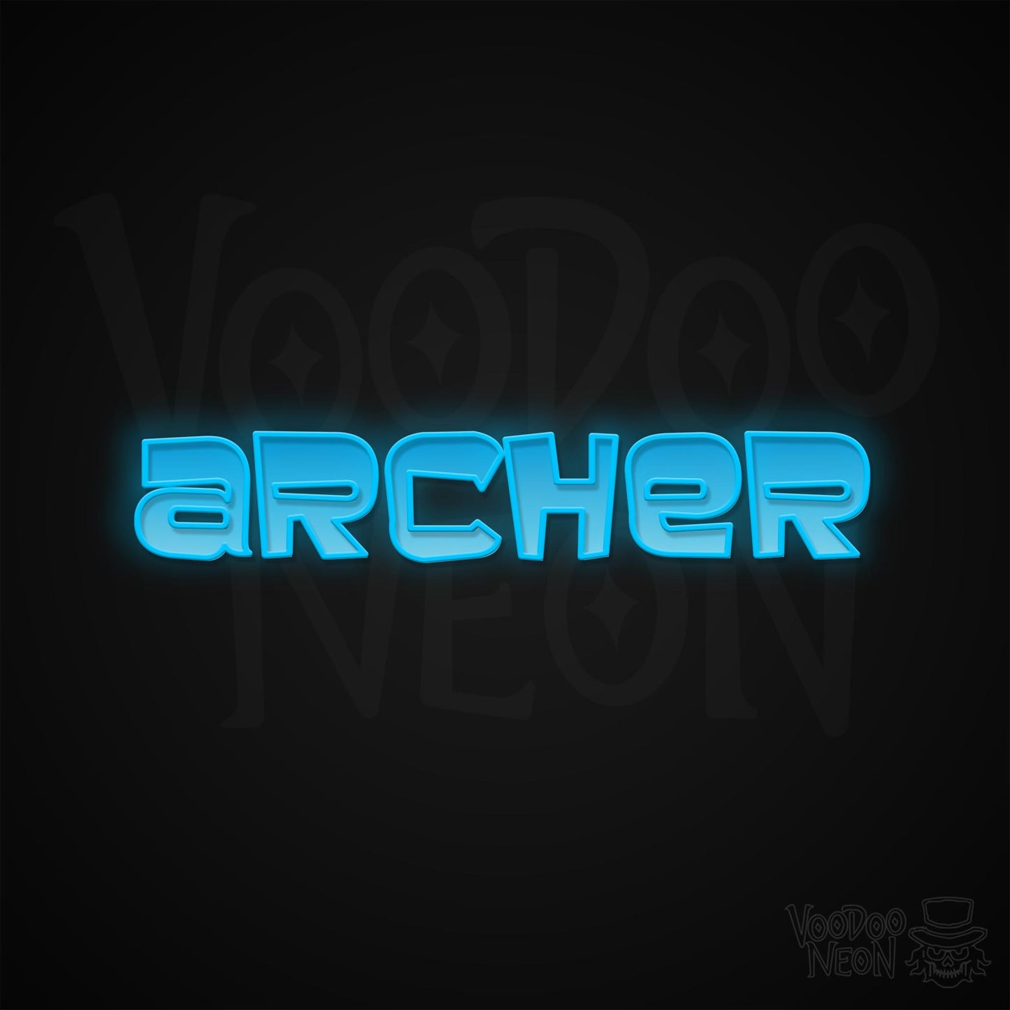 Archer Neon Sign - Multi-Color - Blackwall