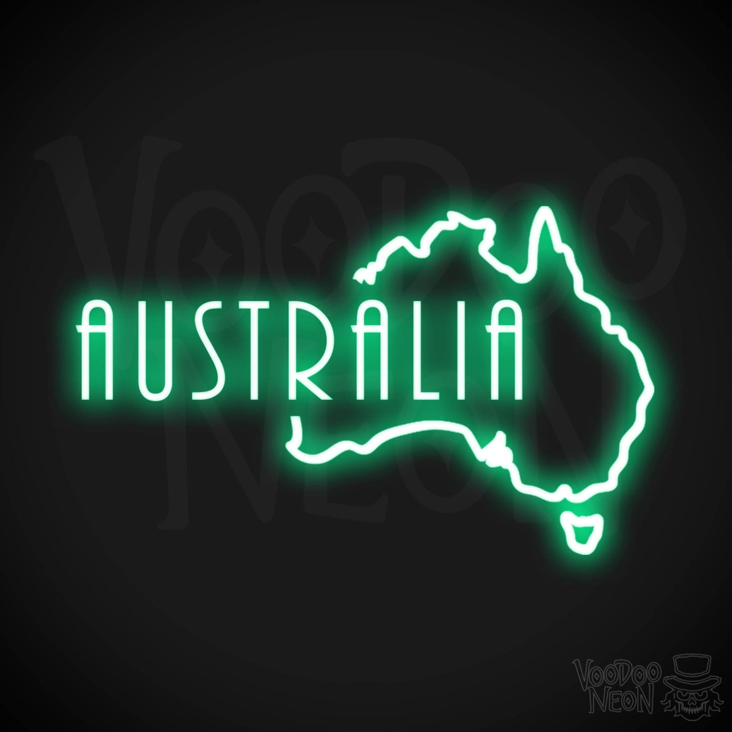 Australia Neon Sign - Neon Australia Sign - Color Green