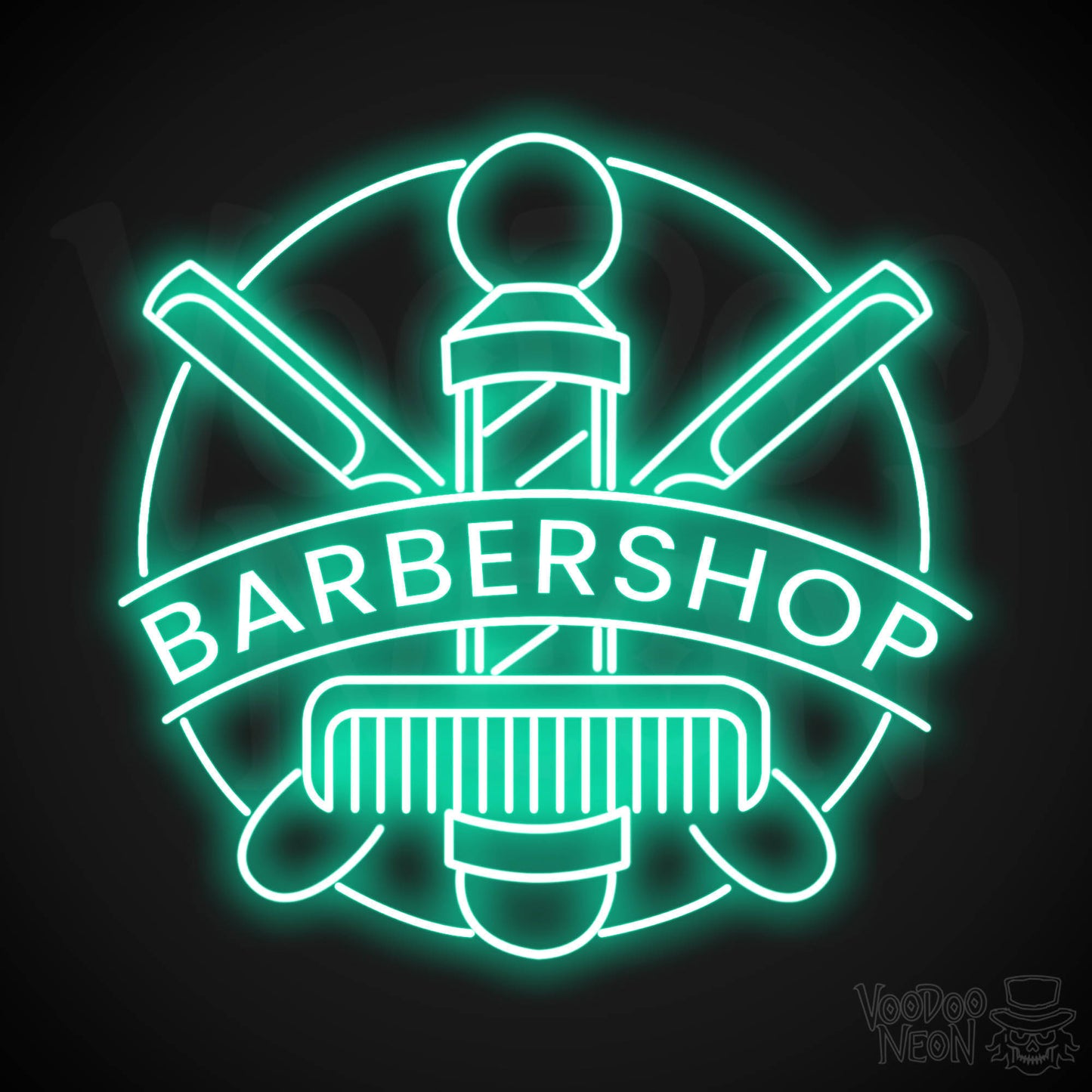 Barber Shop LED Neon - Light Green