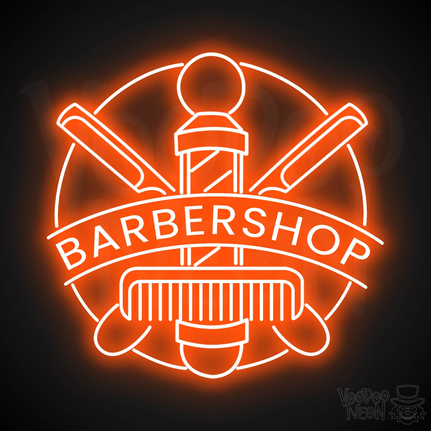 Barber Shop LED Neon - Orange