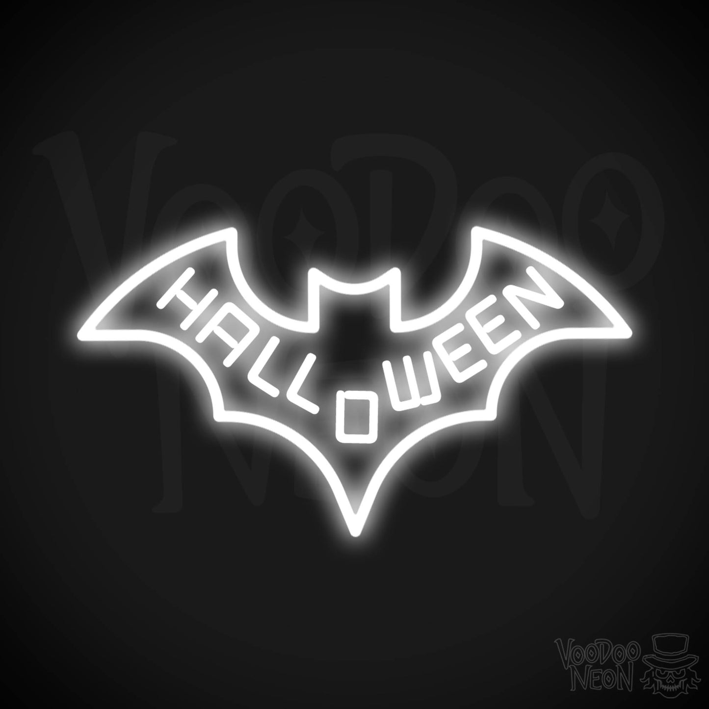 Neon Bat Sign - Bat Neon Sign - Neon Wall Art - Color White