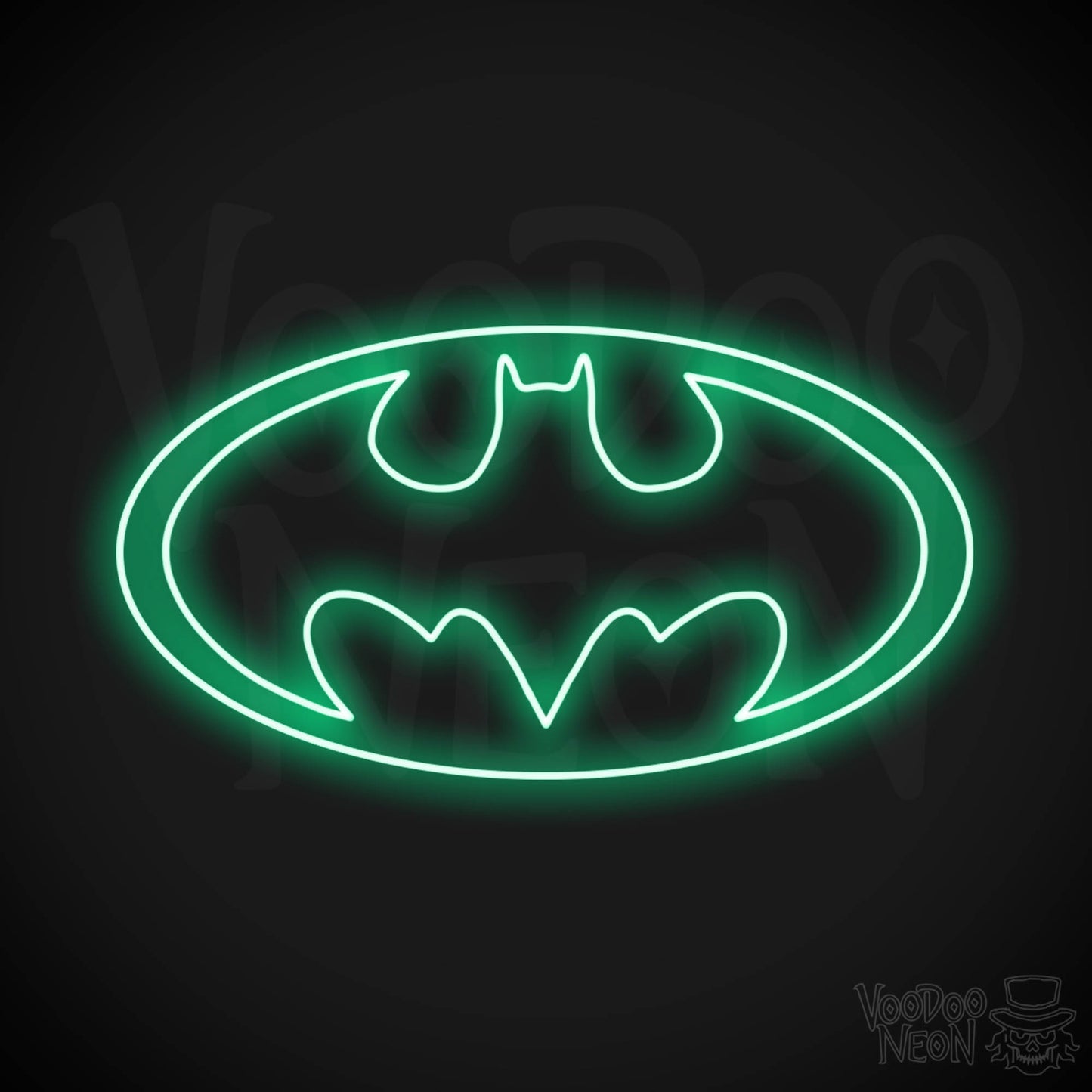 Batman Neon Sign - Batman Sign - Batman Light - Batman Symbol Wall Art - LED Sign - Color Green