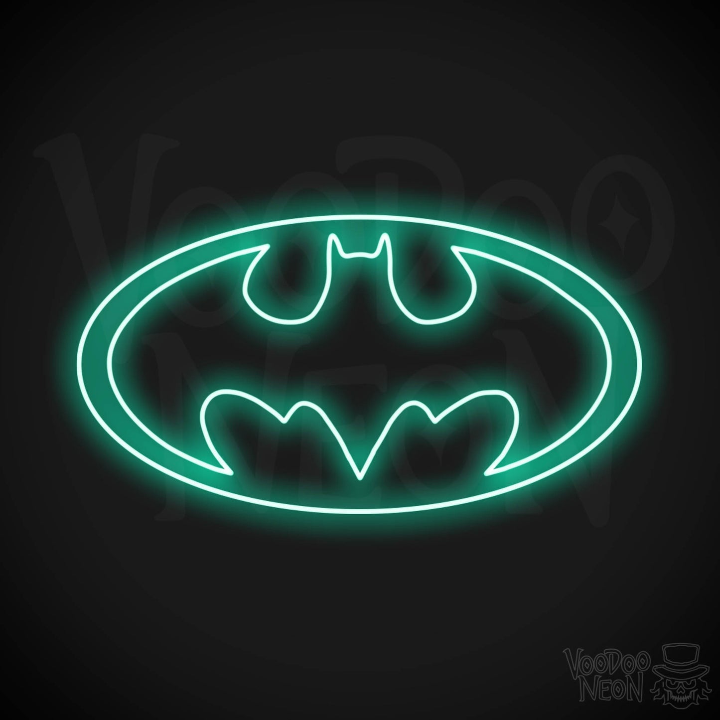 Batman Neon Sign - Batman Sign - Batman Light - Batman Symbol Wall Art - LED Sign - Color Light Green