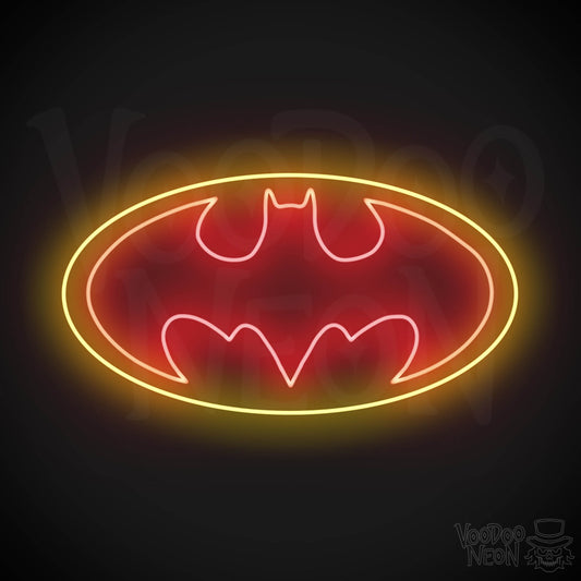 Batman Neon Sign - Batman Sign - Batman Light - Batman Symbol Wall Art - LED Sign - Color Multi-Color