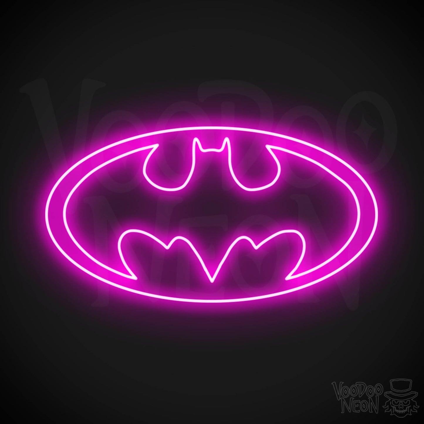 Batman Neon Sign - Batman Sign - Batman Light - Batman Symbol Wall Art - LED Sign - Color Pink