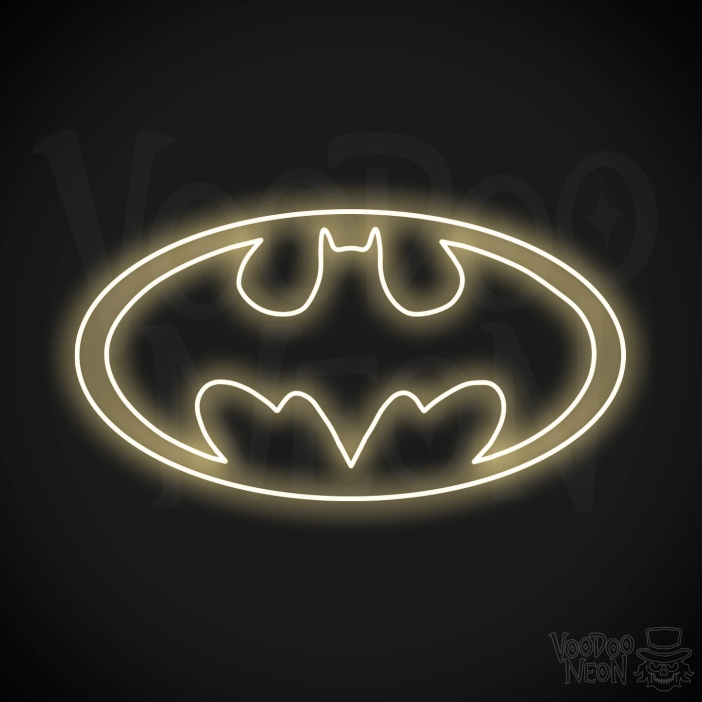 Batman Neon Sign - Batman Sign - Batman Light - Batman Symbol Wall Art - LED Sign - Color Warm White