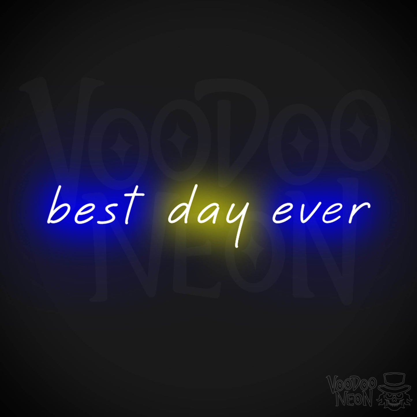Best Day Ever Neon Sign - Best Day Ever Sign - Light Up Artwork - Color Multi-Color