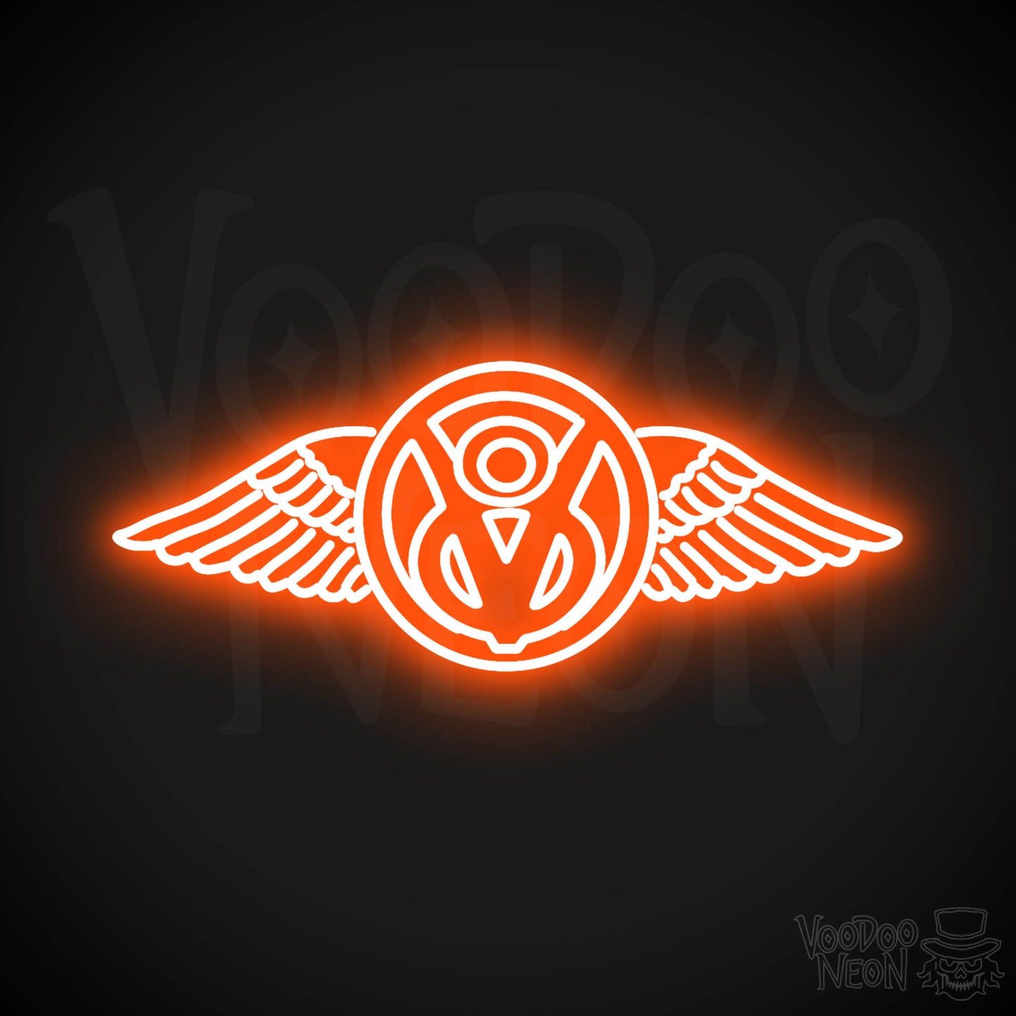 Boss Hoss Cycles Neon Sign - Neon Boss Hoss Cycles Sign - Color Orange