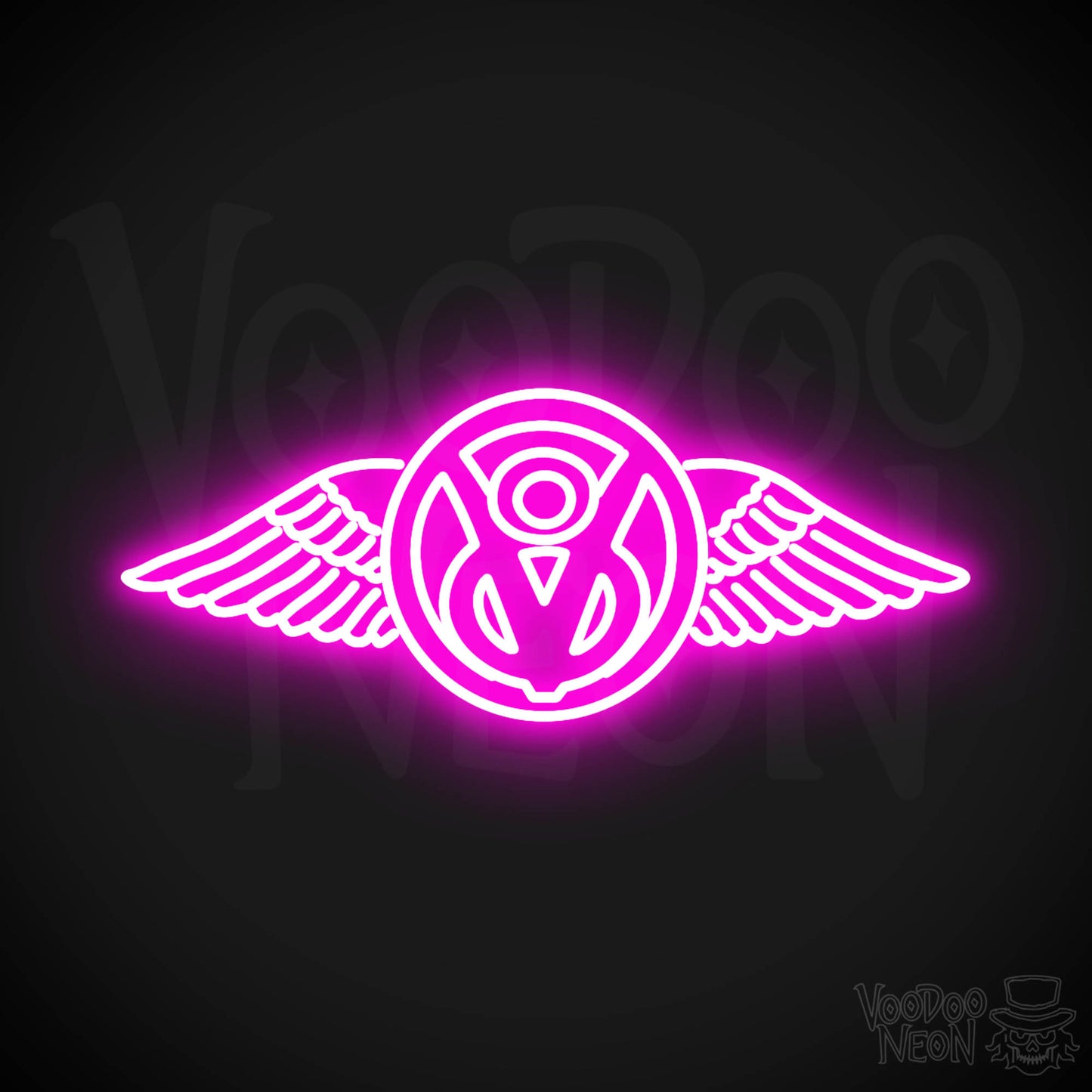 Boss Hoss Cycles Neon Sign - Neon Boss Hoss Cycles Sign - Color Pink