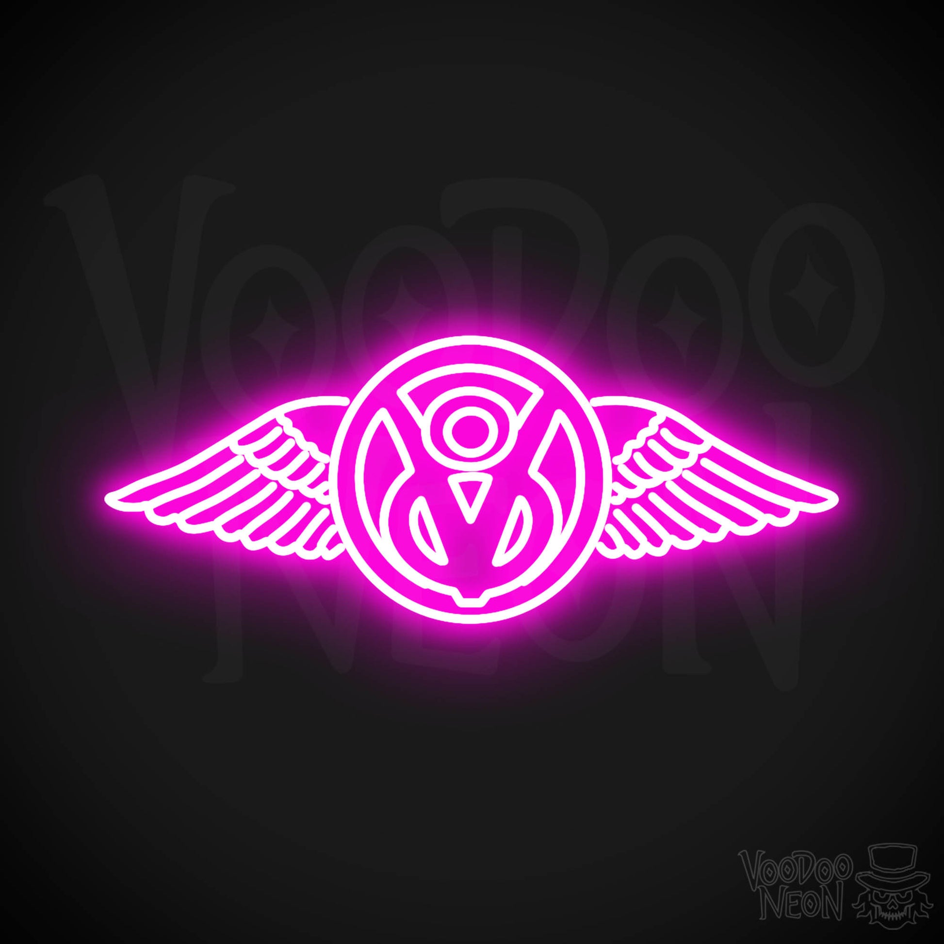 Boss Hoss Cycles Neon Sign - Neon Boss Hoss Cycles Sign - Color Pink