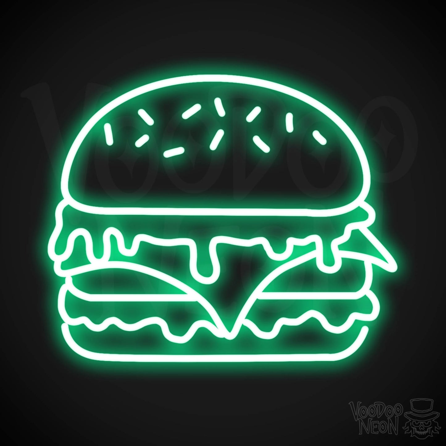 Burger 4 LED Neon - Green