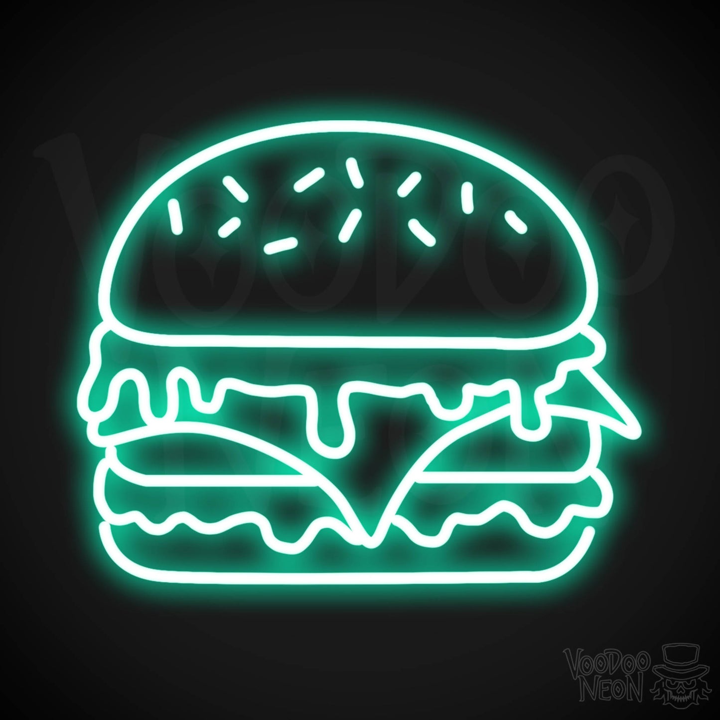 Burger 4 LED Neon - Light Green