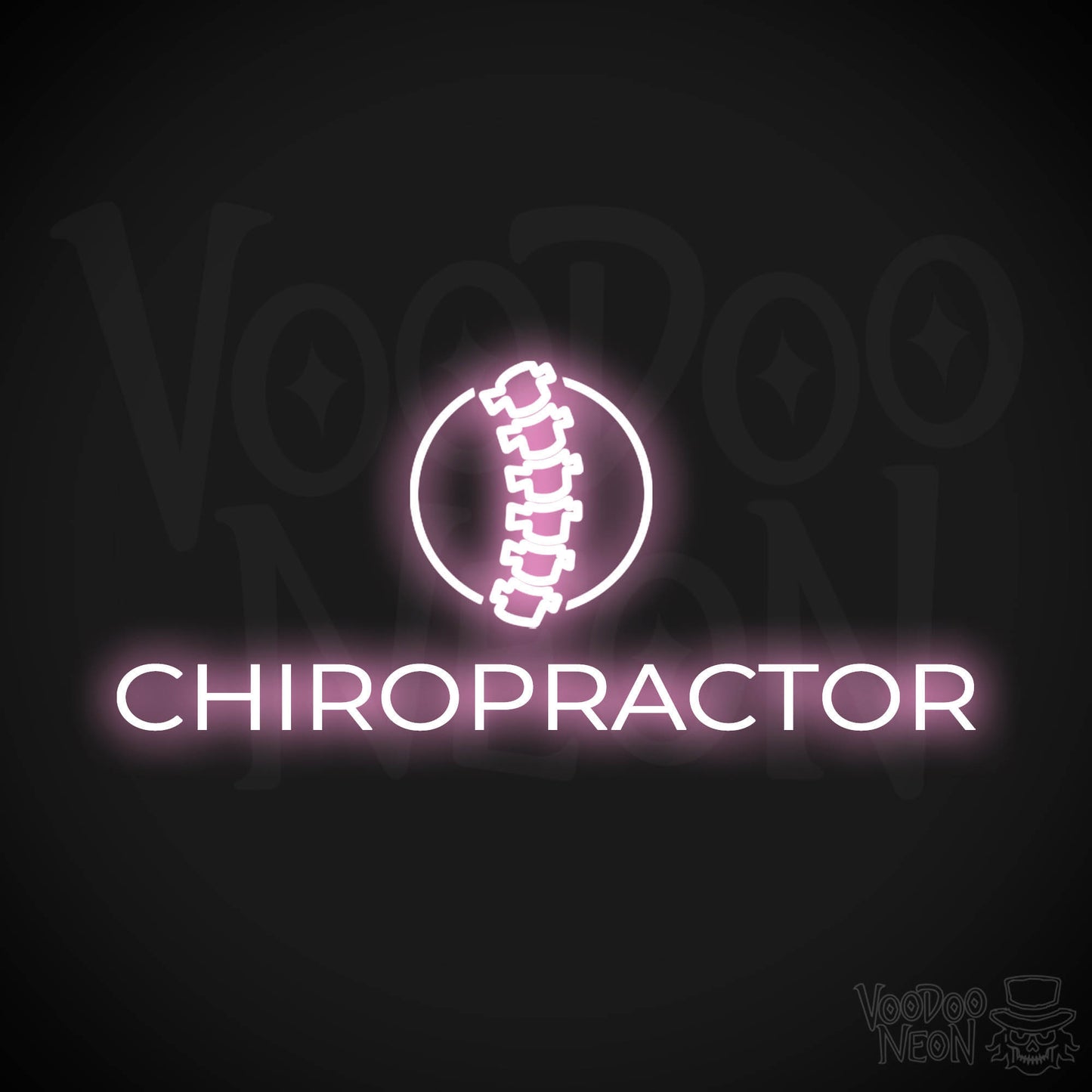 Chiropractor LED Neon - Light Pink