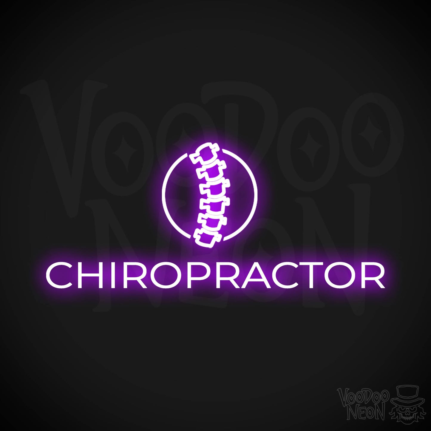 Chiropractor LED Neon - Purple