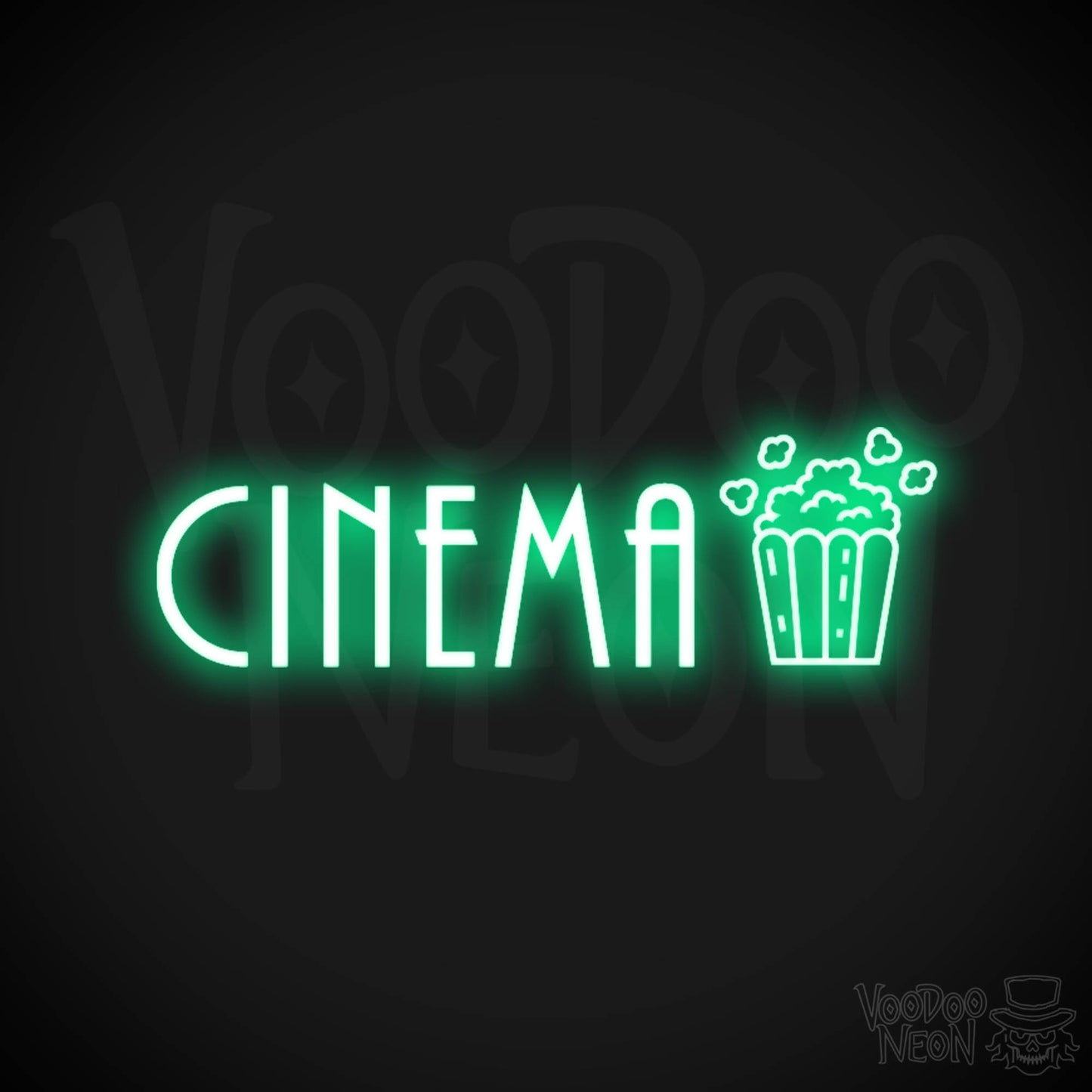 Cinema Neon Sign - Neon Cinema Sign - Color Green