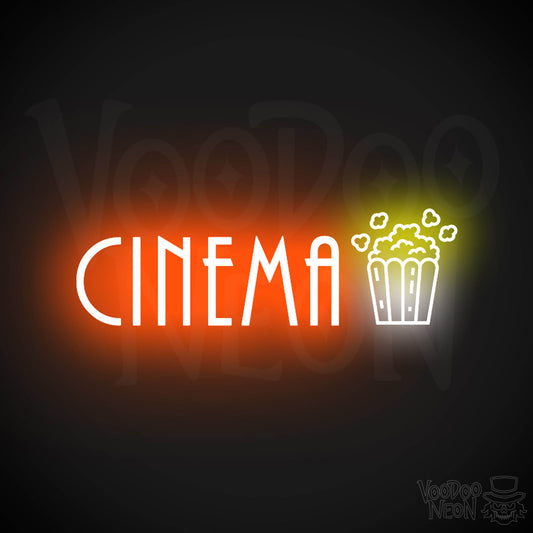 Cinema Neon Sign - Neon Cinema Sign - Color Multi-Color