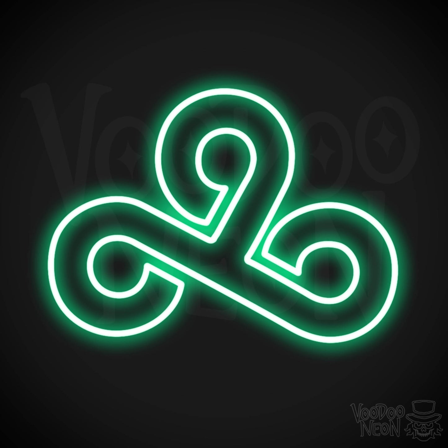Cloud 9 Neon Sign - Neon Cloud 9 Sign - Cloud 9 Wall Art - Color Green