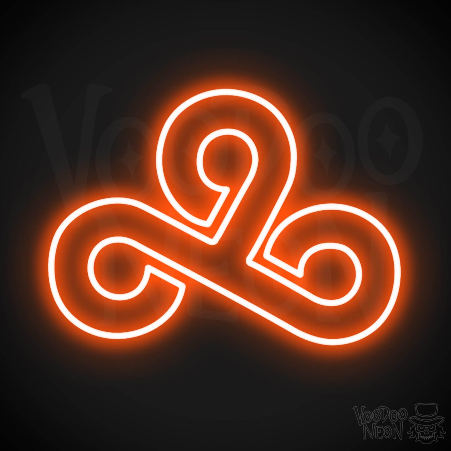 Cloud 9 Neon Sign - Neon Cloud 9 Sign - Cloud 9 Wall Art - Color Orange
