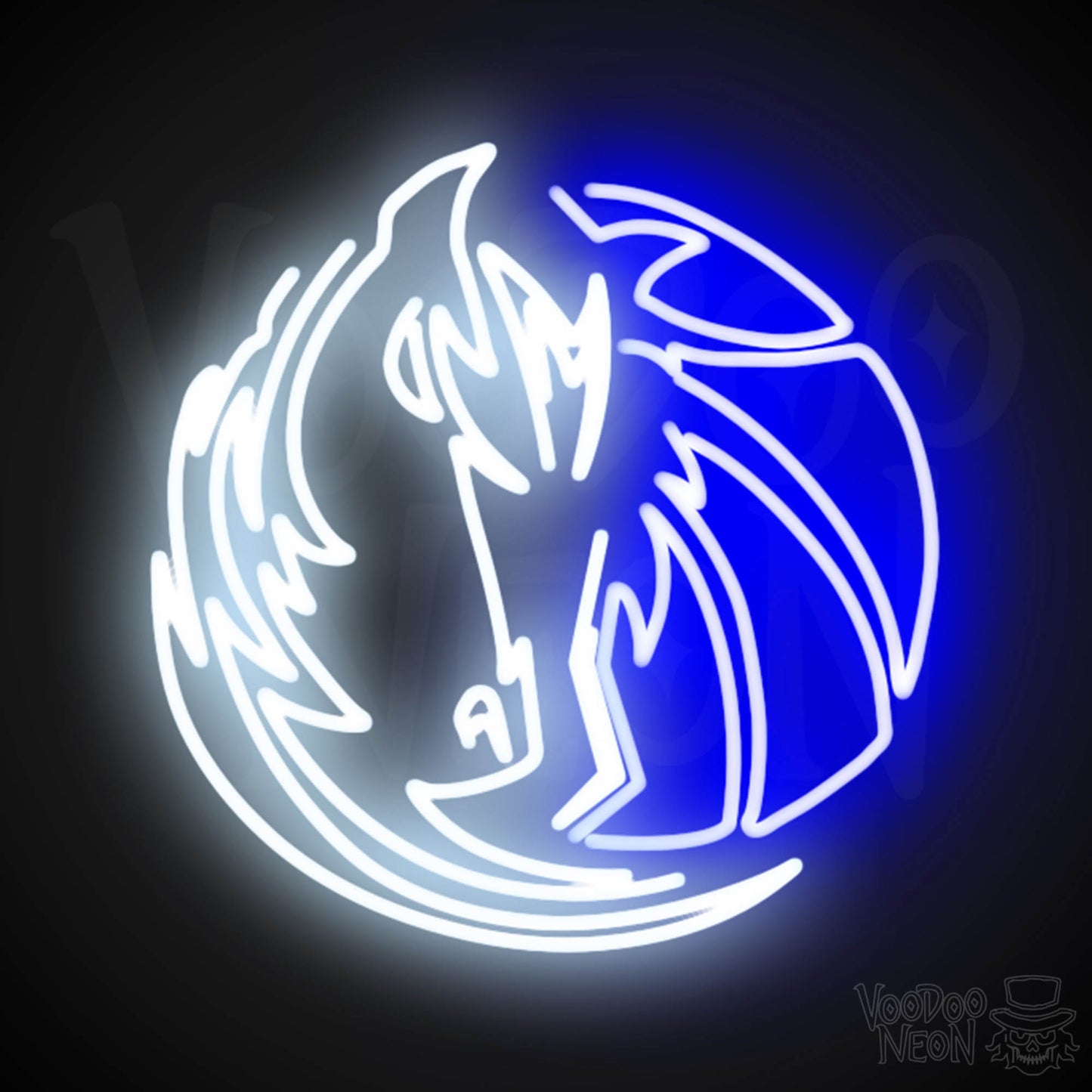 Dallas Mavericks Neon Sign - Dallas Mavericks Sign - Neon Mavericks Wall Art - Color Multi-Color