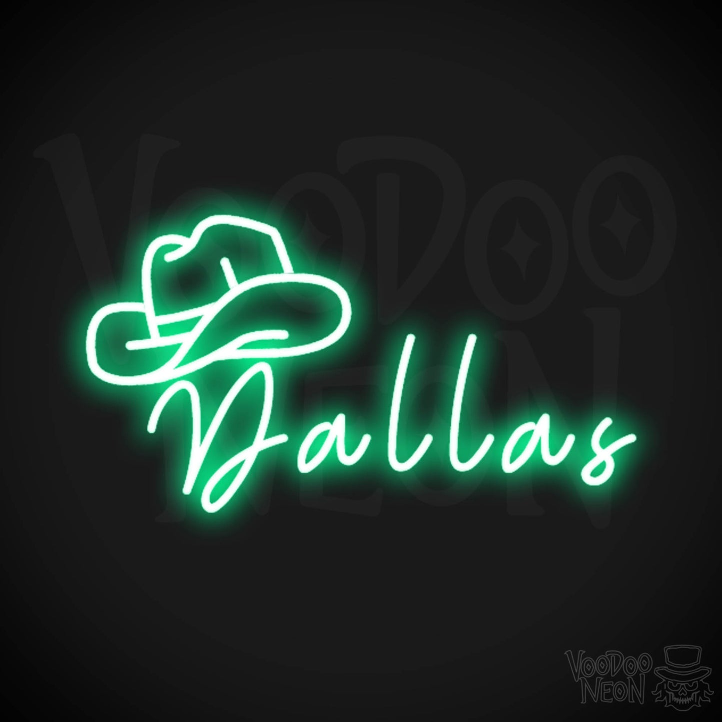 Dallas Neon Sign - Neon Dallas Sign - LED Sign - Color Green