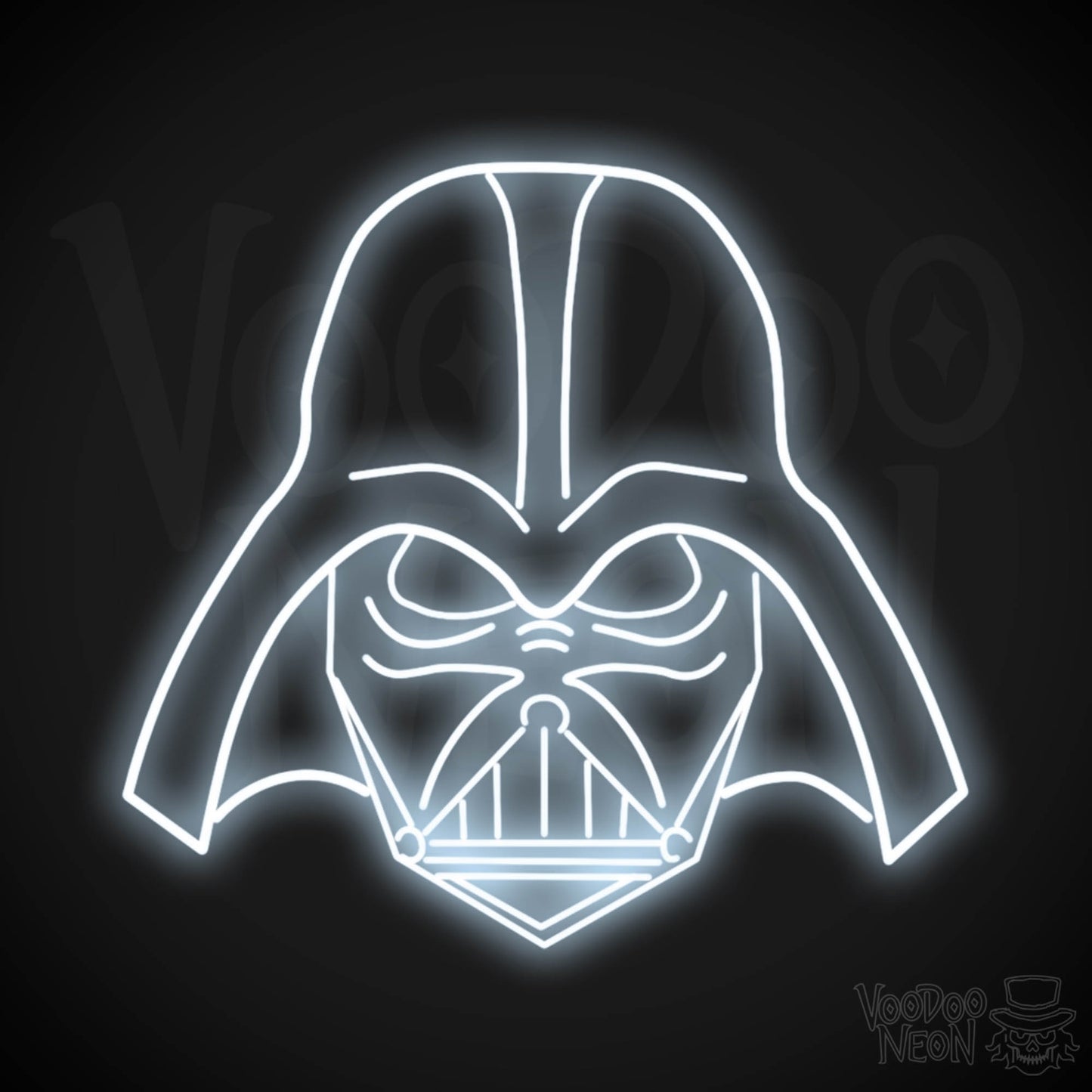 Darth Vader Neon Sign - Neon Darth Vader - Darth Vader LED Light - Color Cool White
