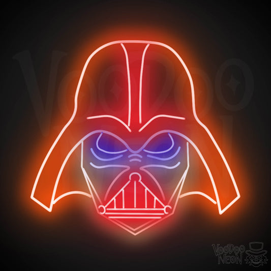 Darth Vader Neon Sign - Neon Darth Vader - Darth Vader LED Light - Color Multi-Color
