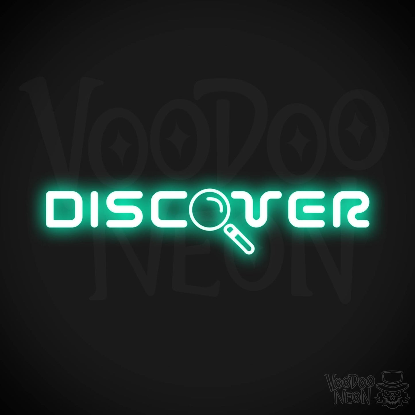 Discover Neon Sign - Neon Discover Sign - Word Sign - Color Light Green