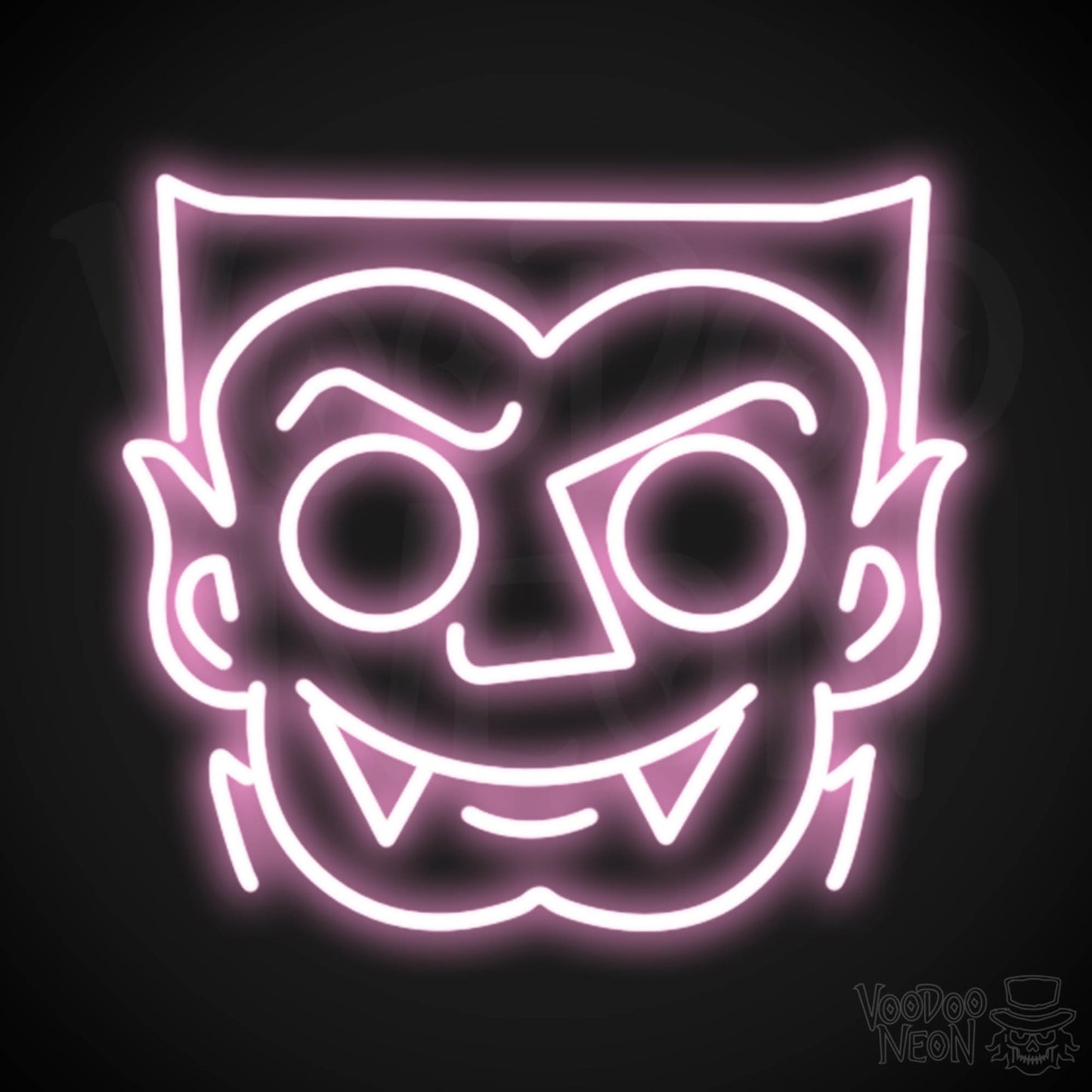 Dracula Neon Sign - Neon Dracula Sign - Vampire Neon Sign - LED Wall Art - Color Light Pink