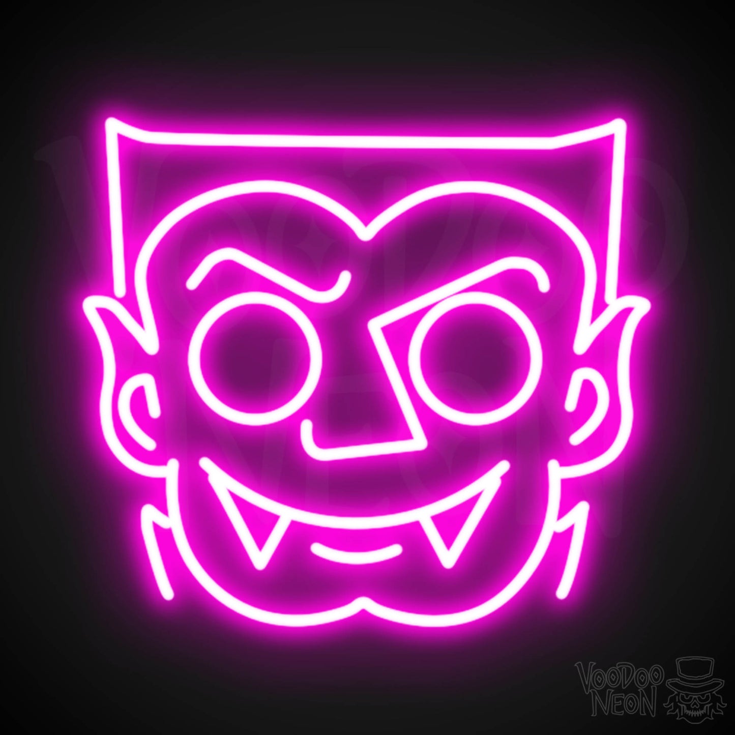 Dracula Neon Sign - Neon Dracula Sign - Vampire Neon Sign - LED Wall Art - Color Pink