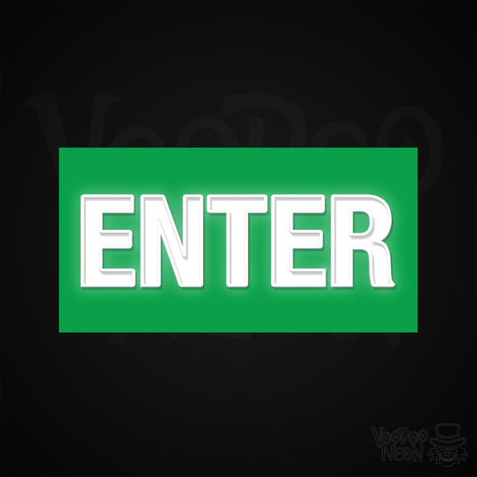 Enter Neon Sign - Multi-Color - Blackwall
