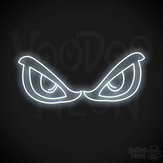 Eyes Neon Sign - Neon Eyes Sign - Eyes Wall Art - Color Cool White