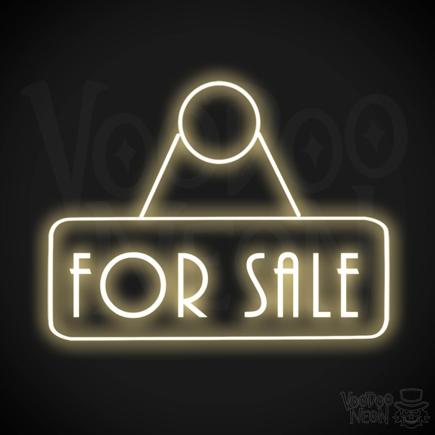 For Sale Neon Sign - For Sale Sign - Brick-and-Mortar Store Sign - Color Warm White