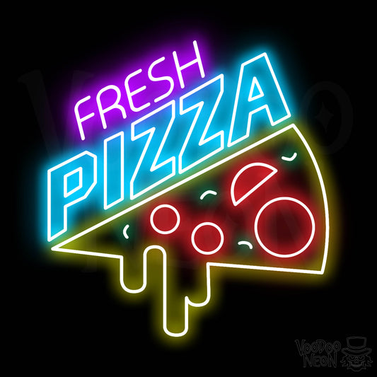 Fresh Pizza LED Neon - Multi-Color