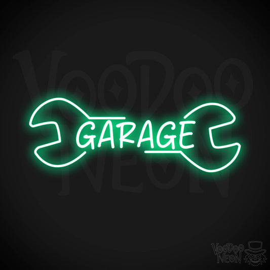 Garage Neon Sign - Green