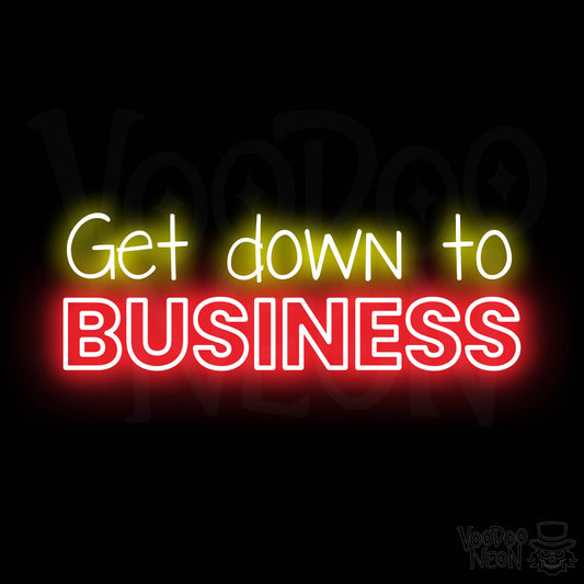 Get Down To Business LED Neon - Multi-Color