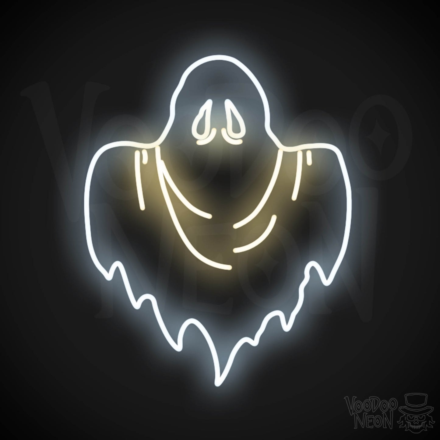 Ghost Neon Sign - Neon Ghost Wall Art - LED Sign - Color Multi-Color