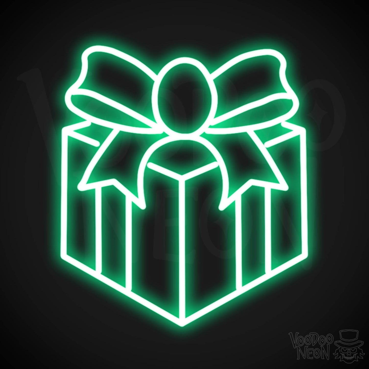 Gifts Neon Sign - Neon Gifts Sign - Wall Art - Color Green