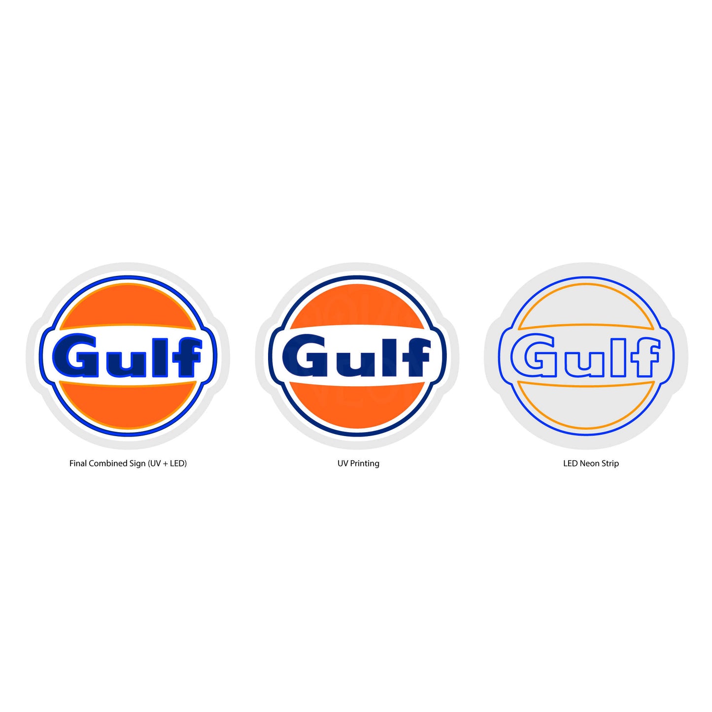 Gulf Oil Technical Drawing