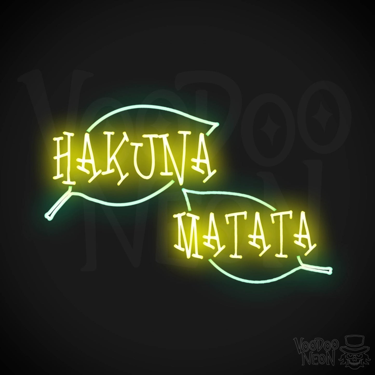 Hakuna Matata Neon Sign - Neon Hakuna Matata Sign - Wall Art - Color Multi-Color