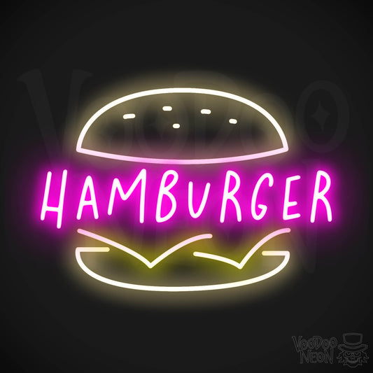 Hamburger LED Neon - Multi-Color