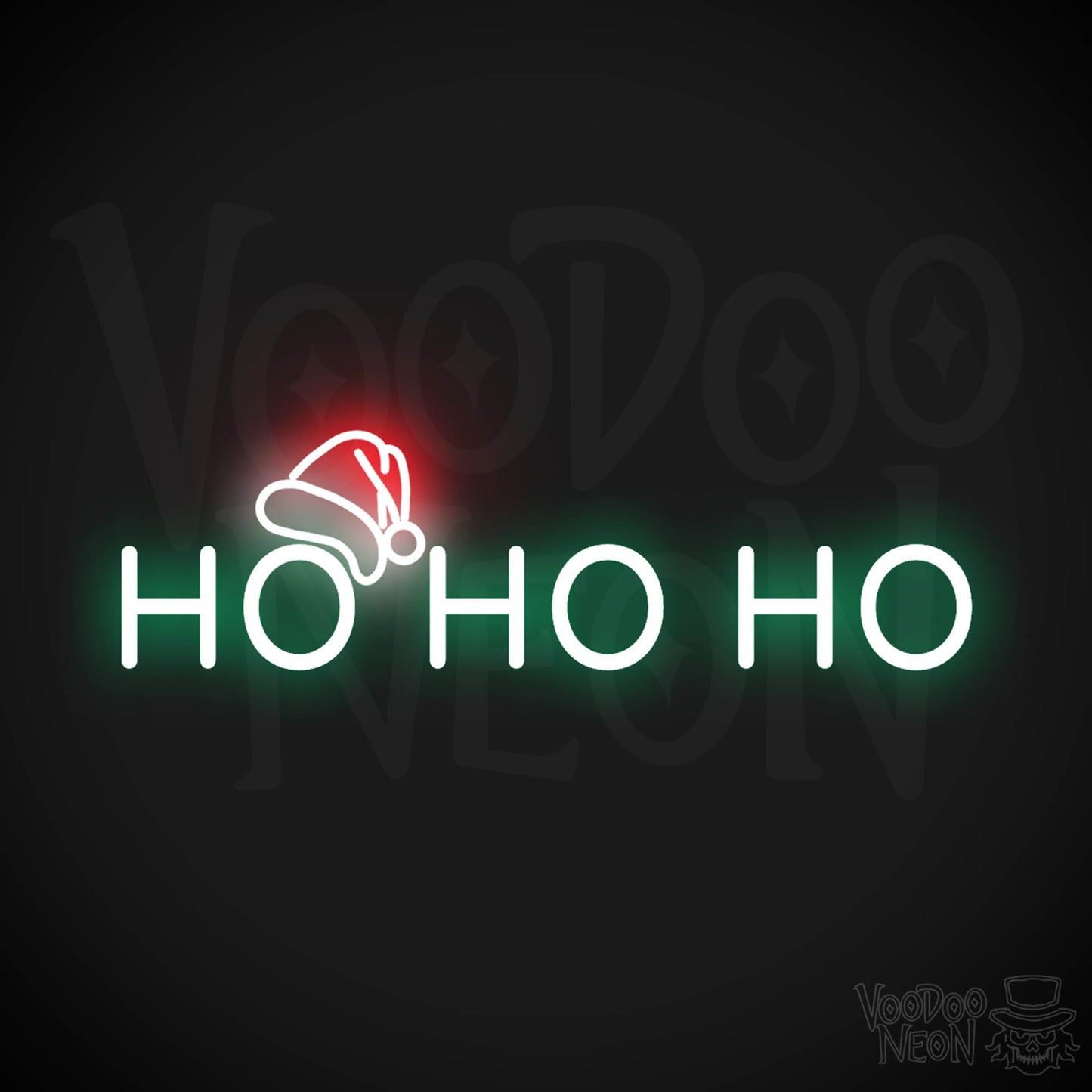Ho Ho Ho Neon Sign - Neon Ho Ho Ho Sign - Xmas LED Wall Art - Color Multi-Color