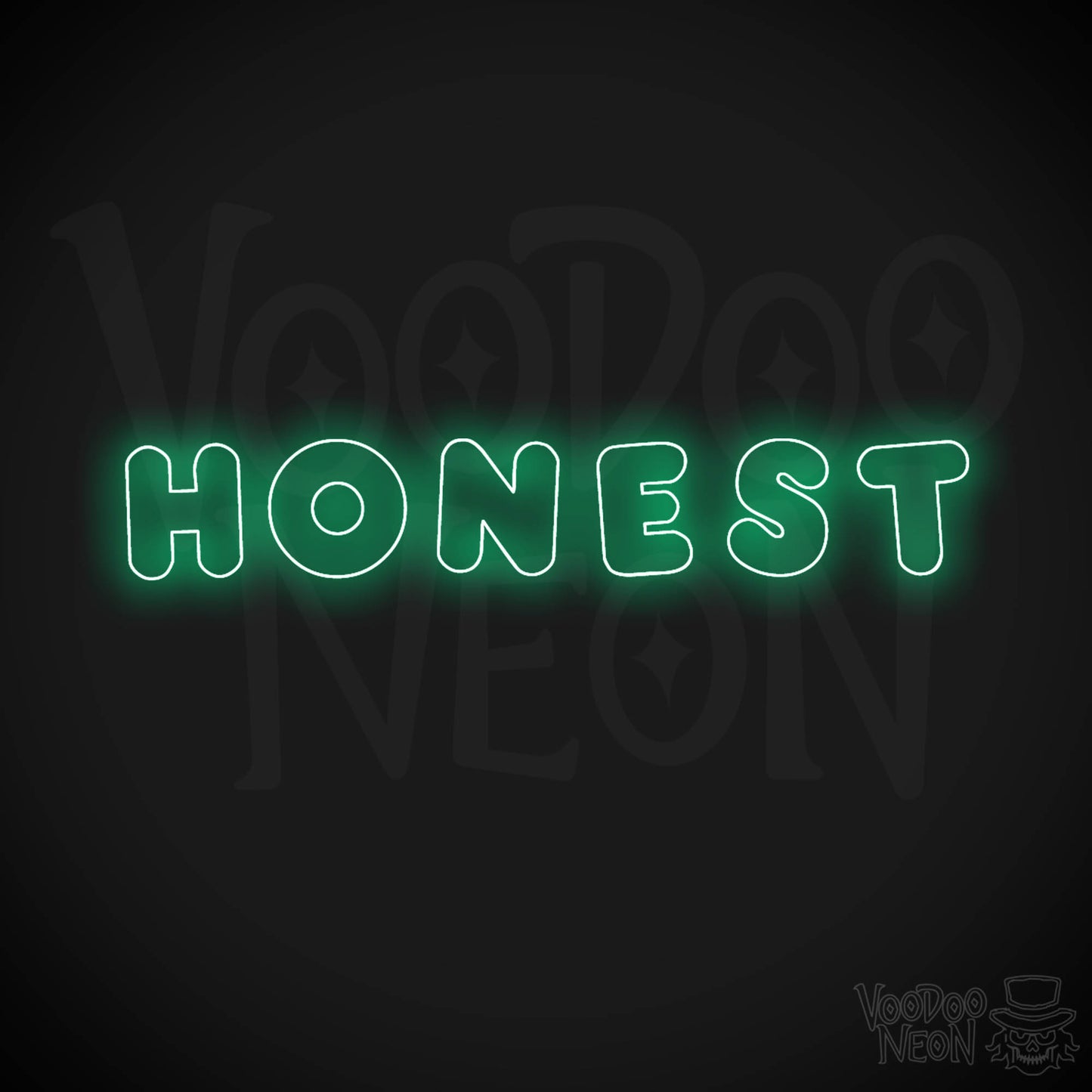 Honest Neon Sign - Neon Honest Sign - LED Neon Wall Art - Color Green