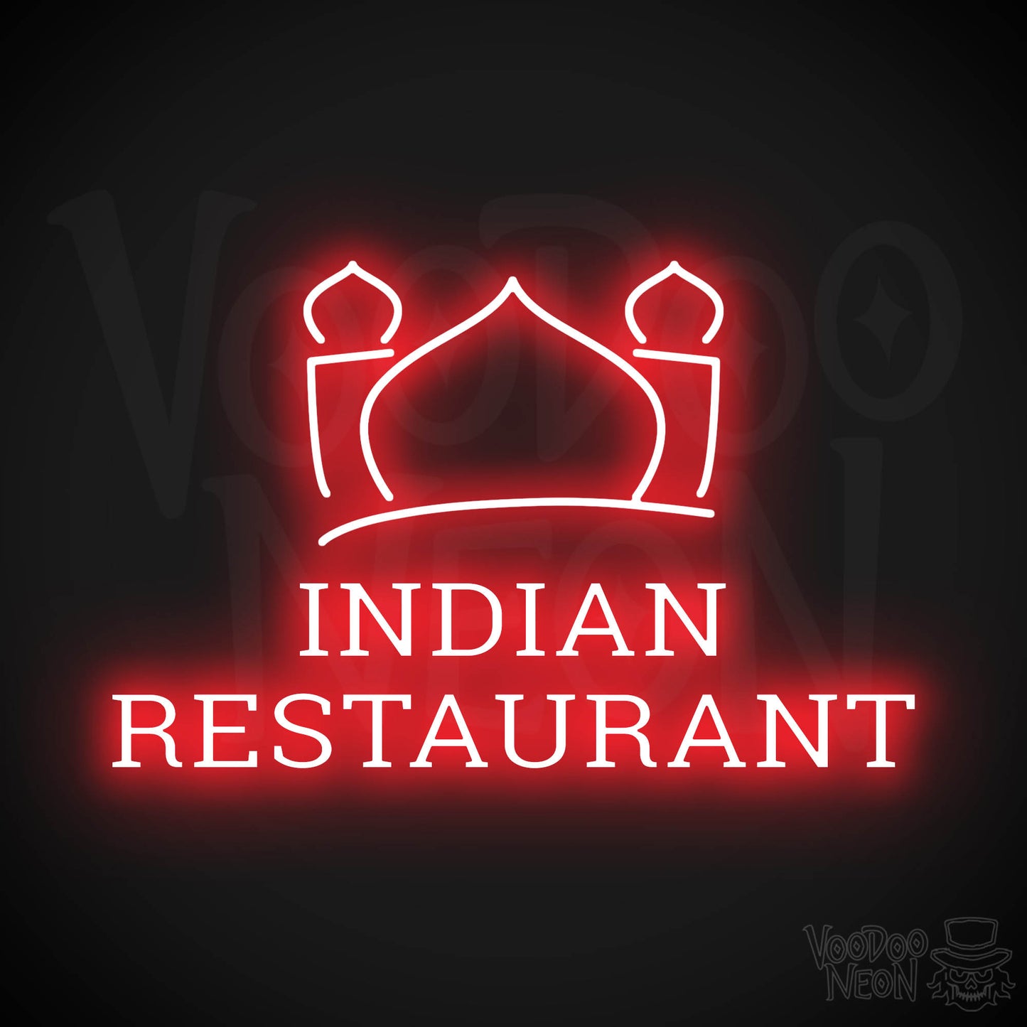 Indian Restaurant LED Neon - Red