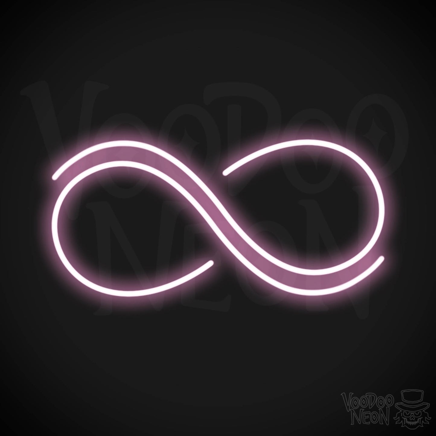 Infinity Neon Sign - Neon Infinity Sign - Color Light Pink