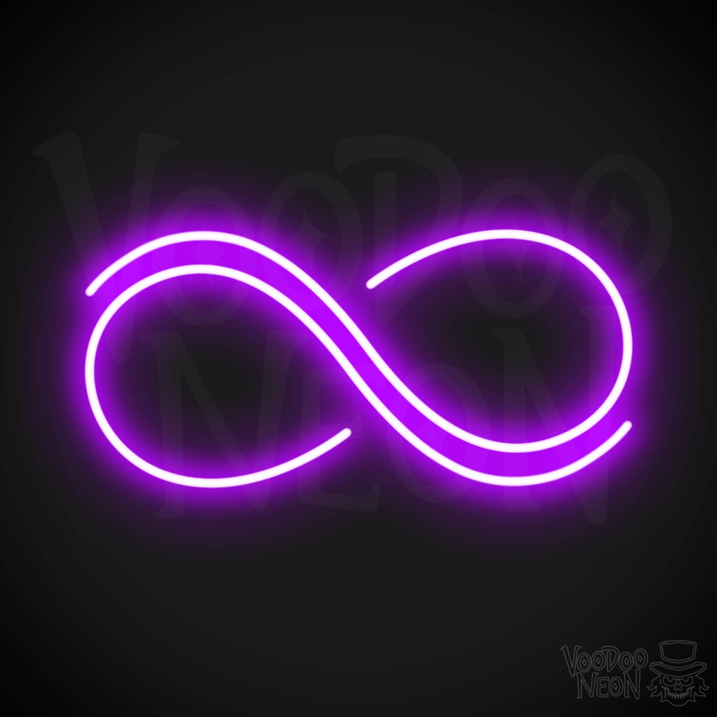 Infinity Neon Sign - Neon Infinity Sign - Color Purple