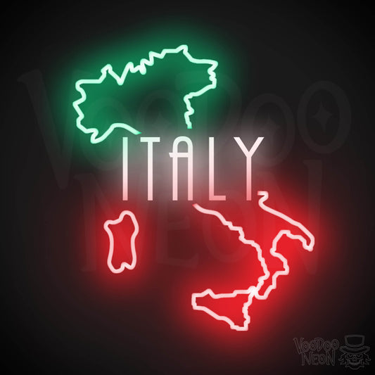 Italy Neon Sign - Neon Italy Sign - LED Sign - Color Multi-Color